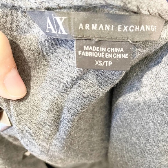 Armani Exchange Bodycon Studded Mini Dress Gray XS - Picture 8 of 9
